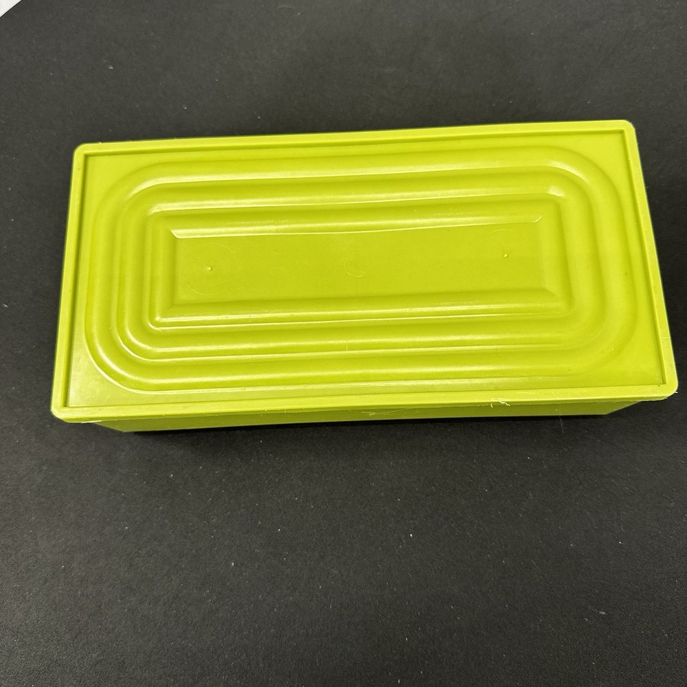 Vintage Retro Green Plastic Tissue Box Holder - Picture 3 of 7